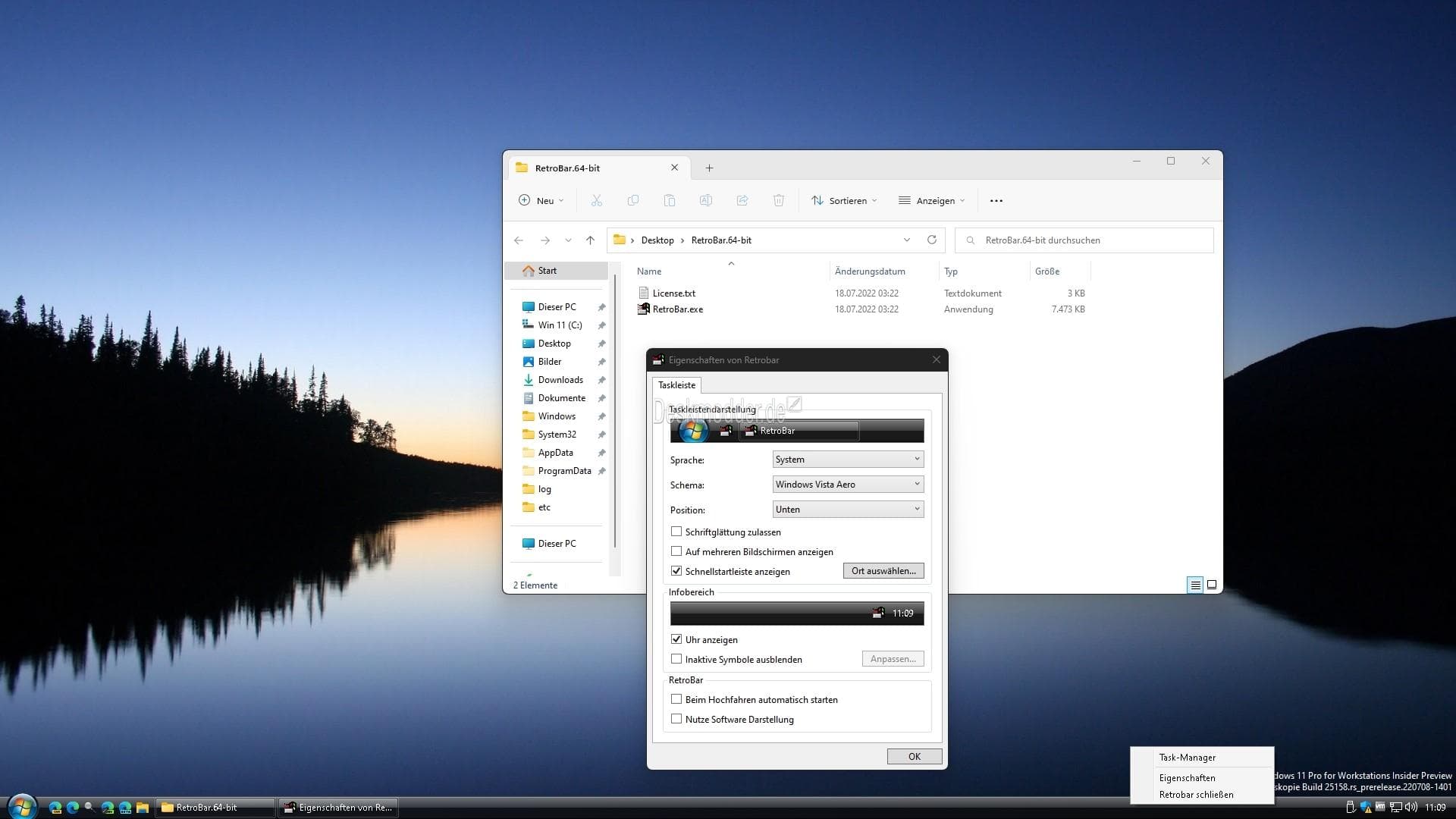 Retrouvez la barre des tâches Windows classique des anciennes version sur Windows 10 et Windows 11 avec RetroBar (L’ultime solution nostalgique !)