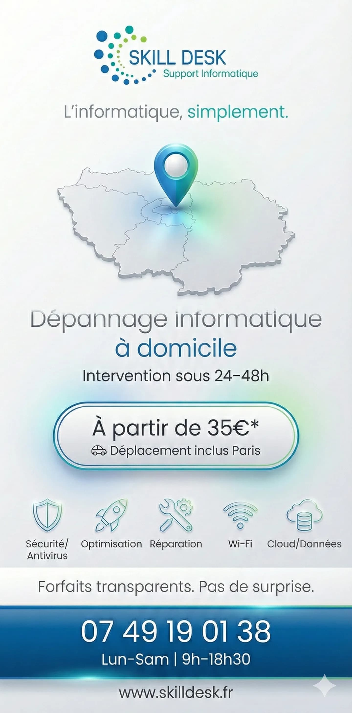 FAQ SkillDesk — questions fréquentes sur le dépannage informatique